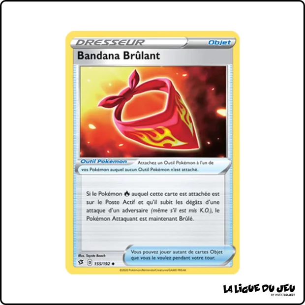Peu commune - Pokemon - Clash des Rebelles - Bandana Brûlant 155/192