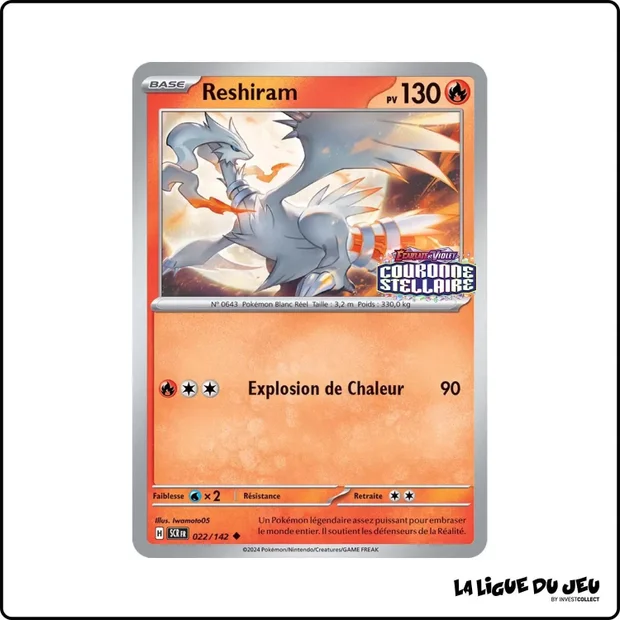 Peu commune - Pokemon - Couronne Stellaire - Reshiram 22/142