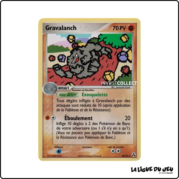 Peu commune - Pokemon - Créateurs de Légendes - Gravalanch 34/92