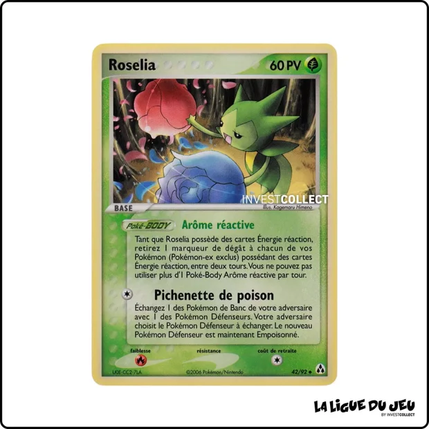 Peu commune - Pokemon - Créateurs de Légendes - Roselia 42/92