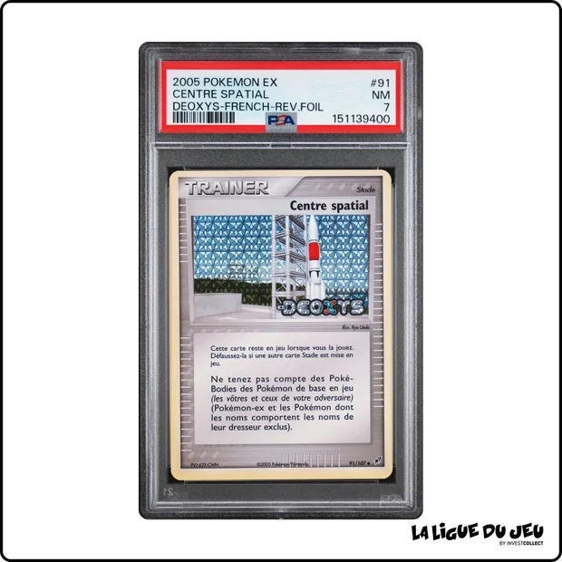 Peu Commune - Pokemon - Deoxys - Centre spatial - 91/107 - Reverse Foil - PSA 7 - Français