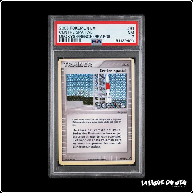 Peu Commune - Pokemon - Deoxys - Centre spatial - 91/107 - Reverse Foil - PSA 7 - Français
