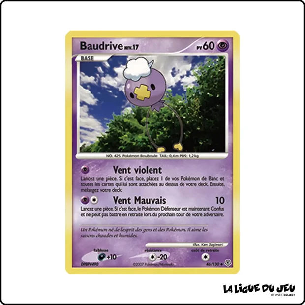 Peu commune - Pokemon - Diamant & Perle de Base - Baudrive 46/130