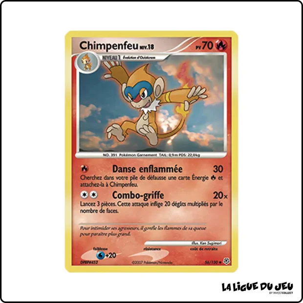 Peu commune - Pokemon - Diamant & Perle de Base - Chimpenfeu 56/130
