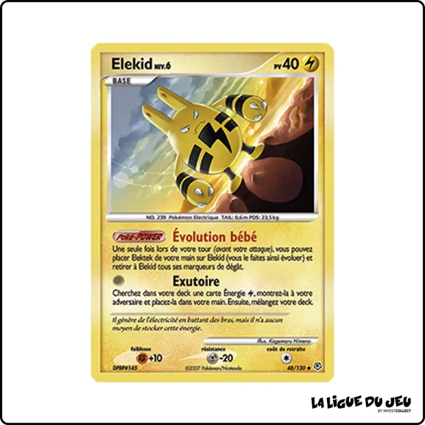 Peu commune - Pokemon - Diamant & Perle de Base - Élekid 48/130