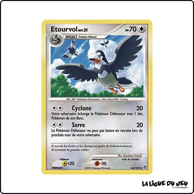 Peu commune - Pokemon - Diamant & Perle de Base - Étourvol 64/130