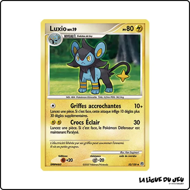 Peu commune - Pokemon - Diamant & Perle de Base - Luxio 52/130