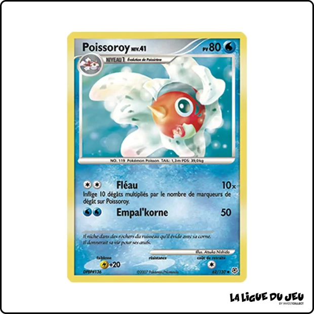Peu commune - Pokemon - Diamant & Perle de Base - Poissoroy 62/130