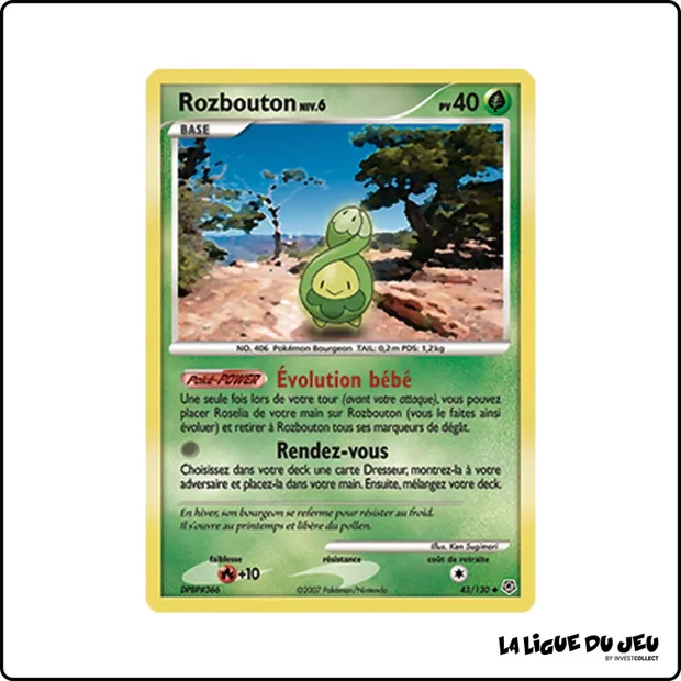 Peu commune - Pokemon - Diamant & Perle de Base - Rozbouton 43/130