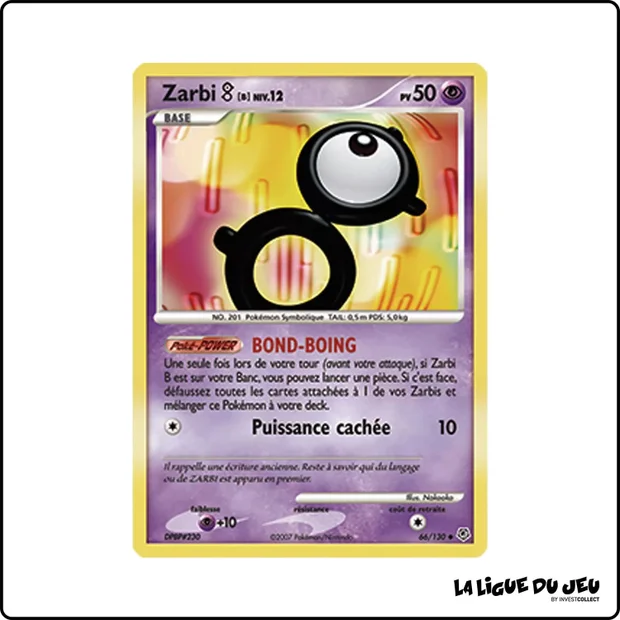 Peu commune - Pokemon - Diamant & Perle de Base - Zarbi B 66/130