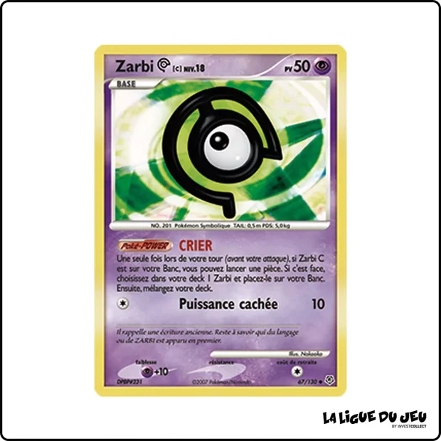 Peu commune - Pokemon - Diamant & Perle de Base - Zarbi C 67/130