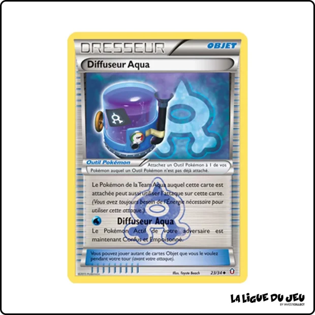 Peu commune - Pokemon - Double Danger - Diffuseur Aqua 23/34