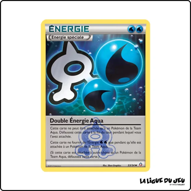 Peu commune - Pokemon - Double Danger - Double Énergie Aqua 33/34