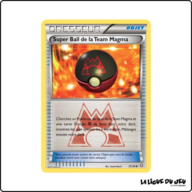 Peu commune - Pokemon - Double Danger - Super Ball de la Team Magma 31/34