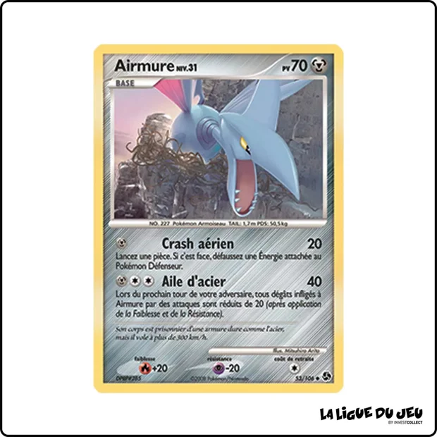 Peu commune - Pokemon - Duels au Sommet - Airmure 53/106