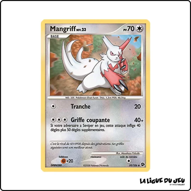 Peu commune - Pokemon - Duels au Sommet - Mangriff 59/106