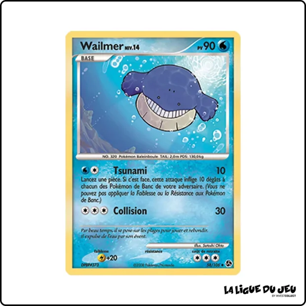 Peu commune - Pokemon - Duels au Sommet - Wailmer 58/106