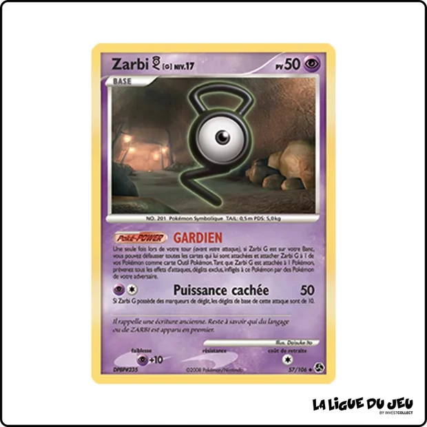 Peu commune - Pokemon - Duels au Sommet - Zarbi G 57/106