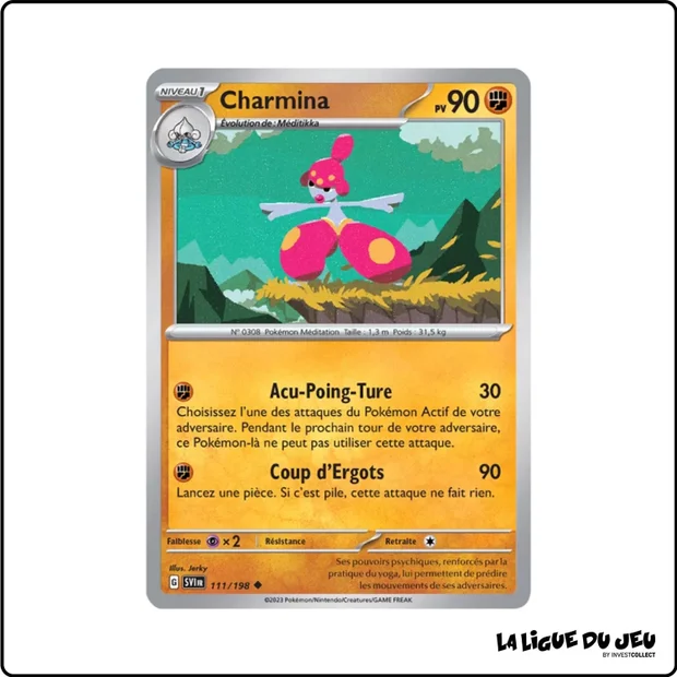 Peu commune - Pokemon - Écarlate et Violet de Base - Charmina 111/198
