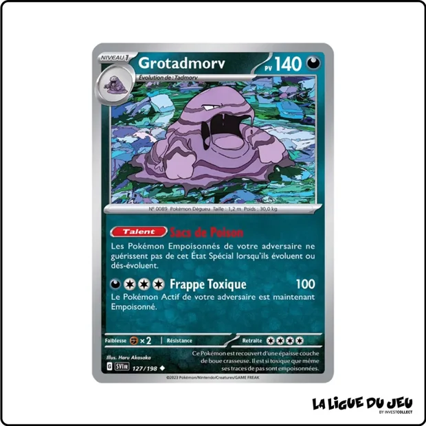 Peu commune - Pokemon - Écarlate et Violet de Base - Grotadmorv 127/198