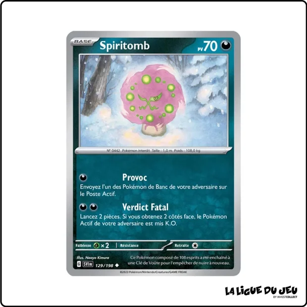 Peu commune - Pokemon - Écarlate et Violet de Base - Spiritomb 129/198