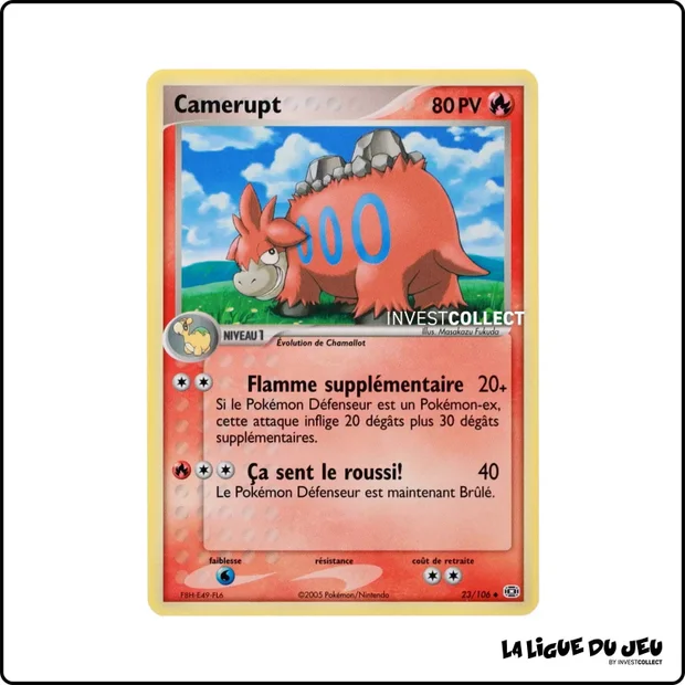 Peu commune - Pokemon - Émeraude - Camerupt 23/106