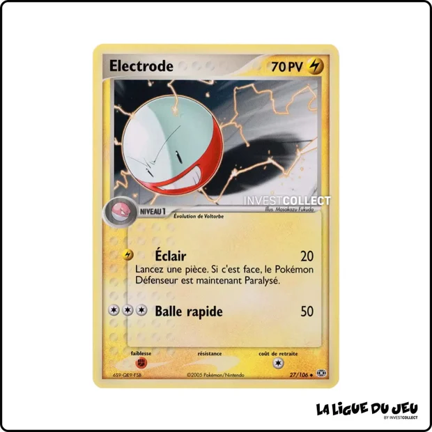 Peu commune - Pokemon - Émeraude - Electrode 27/106