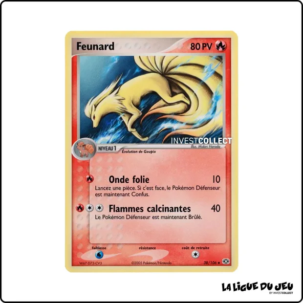 Peu commune - Pokemon - Émeraude - Feunard 38/106