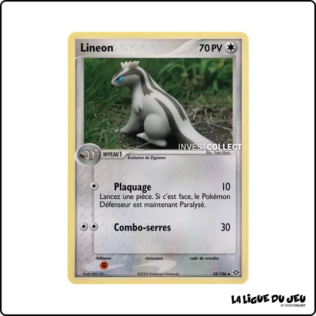 Peu commune - Pokemon - Émeraude - Lineon 34/106