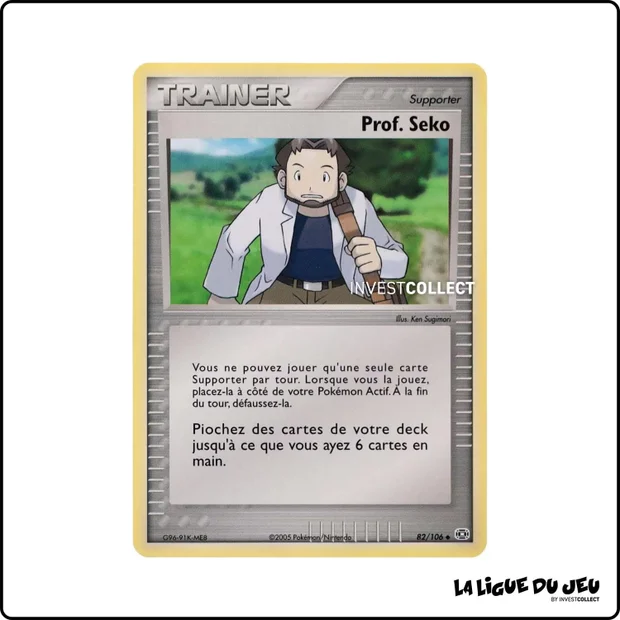 Peu commune - Pokemon - Émeraude - Prof. Seko 82/106