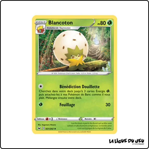 Peu commune - Pokemon - Épée et Bouclier de Base - Blancoton 21/202