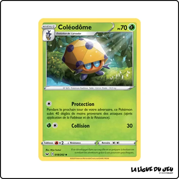 Peu commune - Pokemon - Épée et Bouclier de Base - Coléodôme 18/202