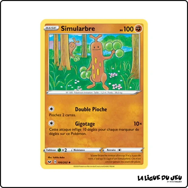 Peu commune - Pokemon - Épée et Bouclier de Base - Simularbre 100/202
