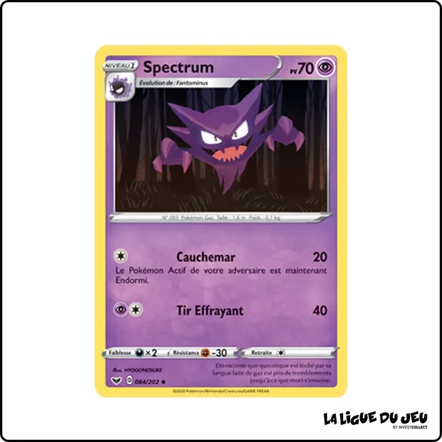 Peu commune - Pokemon - Épée et Bouclier de Base - Spectrum 84/202