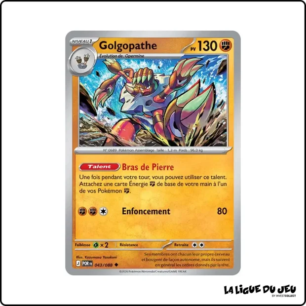 Peu commune - Pokemon - Équilibre Parfait - Golgopathe 43/88