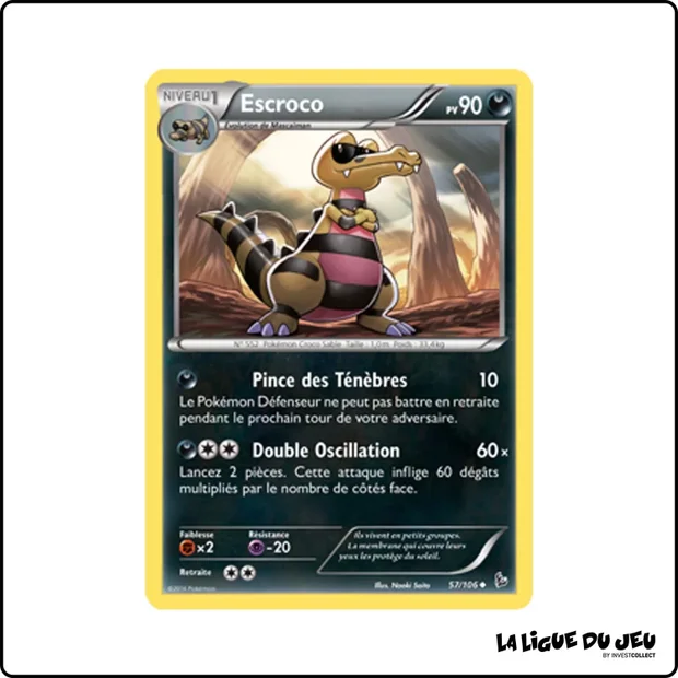 Peu commune - Pokemon - Étincelles - Escroco 57/106