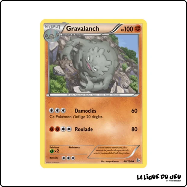 Peu commune - Pokemon - Étincelles - Gravalanch 46/106