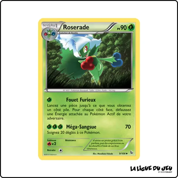 Peu commune - Pokemon - Étincelles - Roserade 9/106