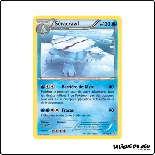 Peu commune - Pokemon - Étincelles - Séracrawl 31/106