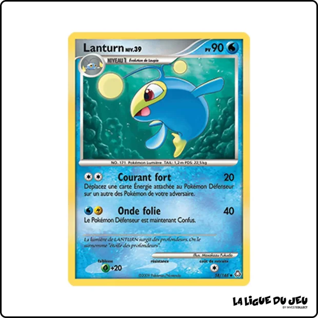 Peu commune - Pokemon - Éveil des Légendes - Lanturn 58/146