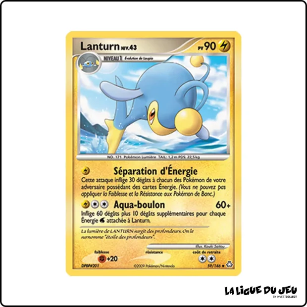 Peu commune - Pokemon - Éveil des Légendes - Lanturn 59/146