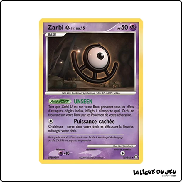 Peu commune - Pokemon - Éveil des Légendes - Zarbi U 78/146