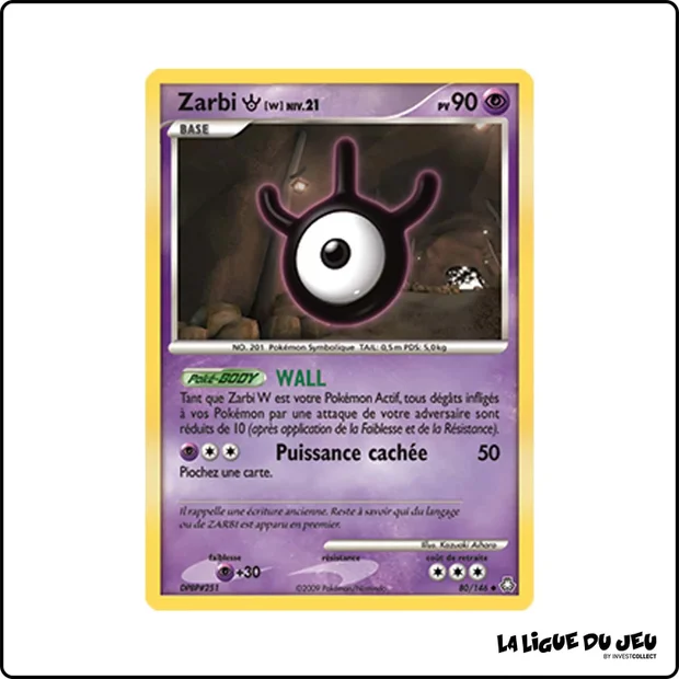 Peu commune - Pokemon - Éveil des Légendes - Zarbi W 80/146