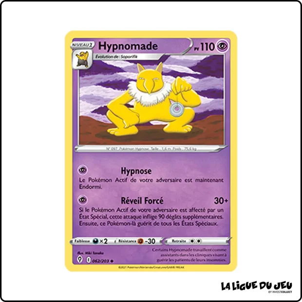 Peu commune - Pokemon - Évolution Céleste - Hypnomade 62/203
