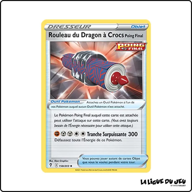 Peu commune - Pokemon - Évolution Céleste - Rouleau du Dragon à Crocs Poing Final 158/203