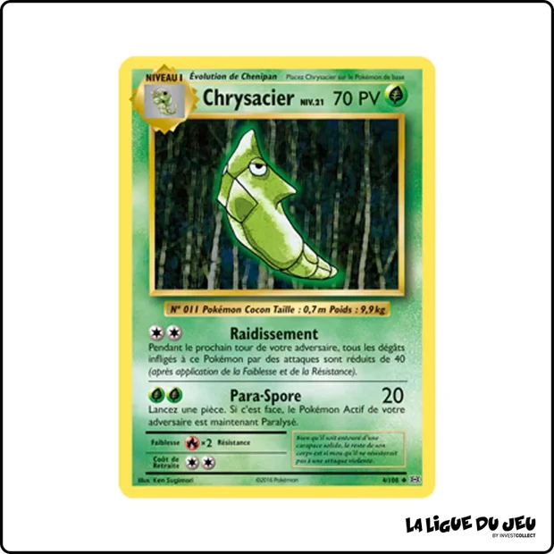 Peu commune - Pokemon - Évolutions - Chrysacier 4/108