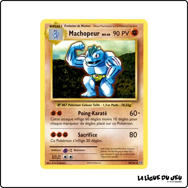 Peu commune - Pokemon - Évolutions - Machopeur 58/108