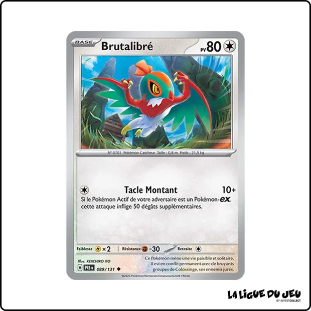 Peu commune - Pokemon - Évolutions Prismatiques - Brutalibré 89/131