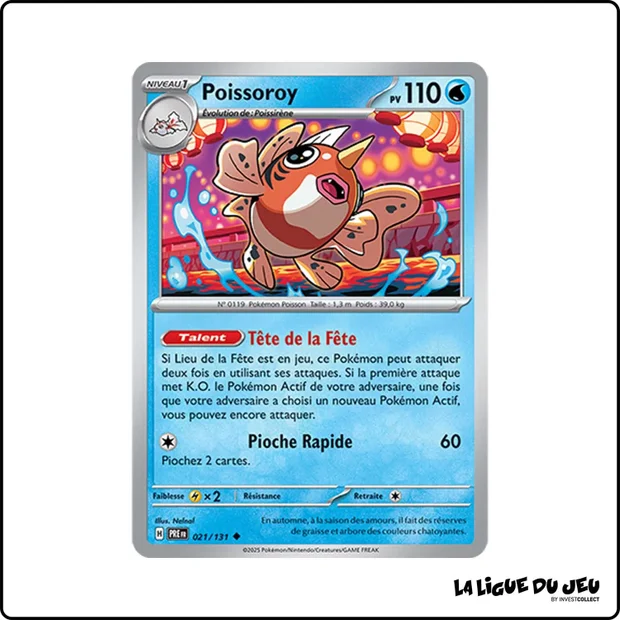 Peu commune - Pokemon - Évolutions Prismatiques - Poissoroy 21/131
