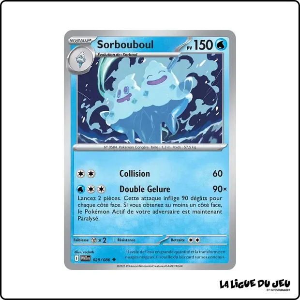 Peu commune - Pokemon - Flamme Blanche - Sorbouboul 29/86